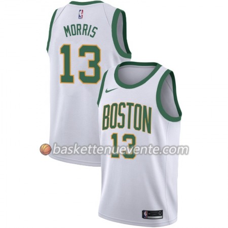 Maillot Basket Boston Celtics Marcus Morris 13 2018-19 Nike City Edition Blanc Swingman - Homme